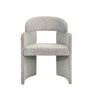 Kyree - Arm Chair (Set of 2) - Ivory / Gray