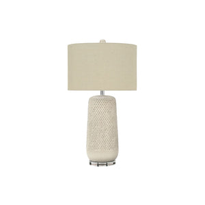 Contemporary Lighting, Table Lamp, Ceramic, Resin - Cream