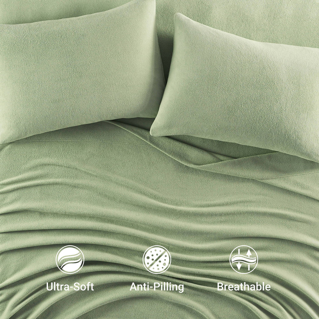 Micro Fleece - Sheet Set - Green