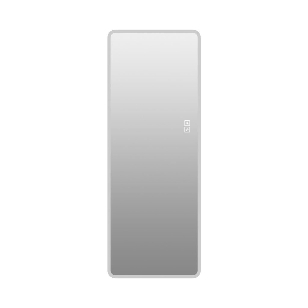 LED Full Length Mirror With Lights, Wall Mounted Full Body Mirror, Dimmable 3 Color Lighting, Anti Fog, Shatter Proof, Memory Function - Clear
