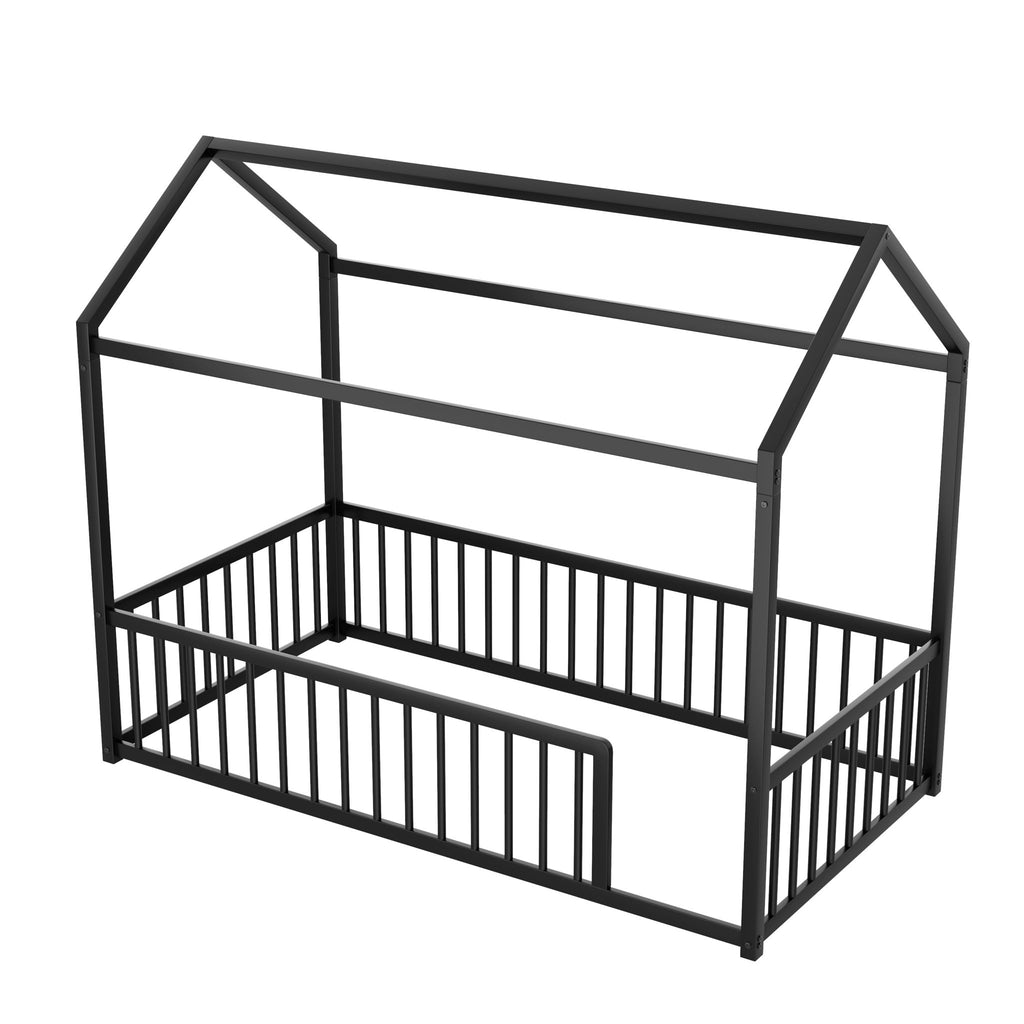Montessori Floor Bed Frame With House Shape