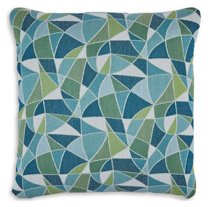 Seanow Next-Gen Nuvella - Indoor/Outdoor Pillow (Set of 4) - Green / Turquoise / White