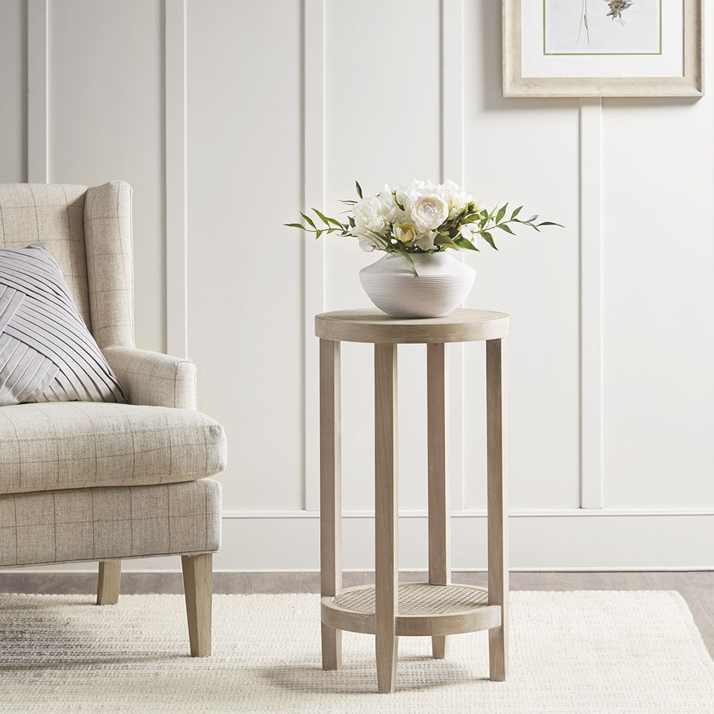 Harley - Round Accent Table - Reclaimed Wheat