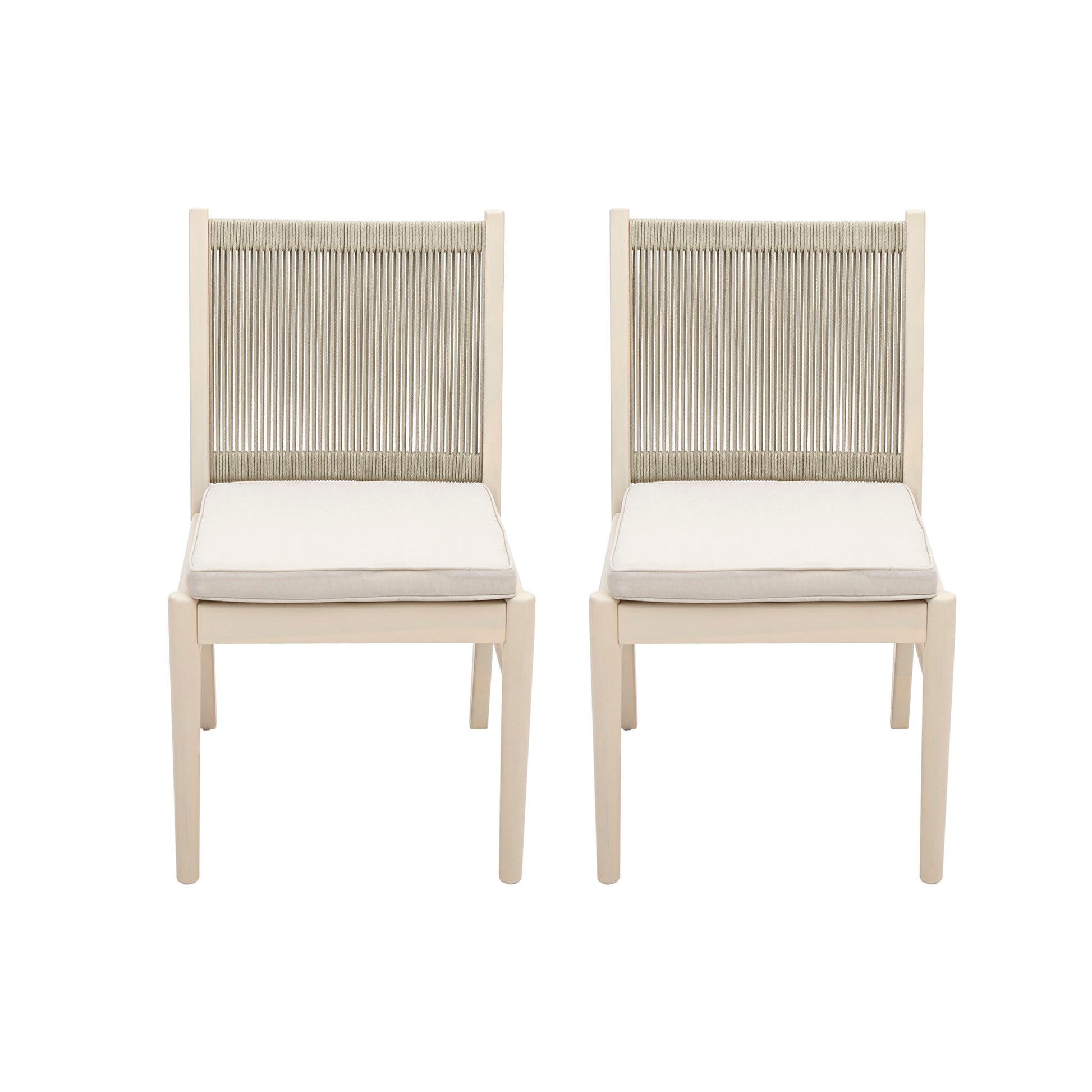Cordoba - Dining Chair (Set of 2) Comfortable Armless Chairs - Beige