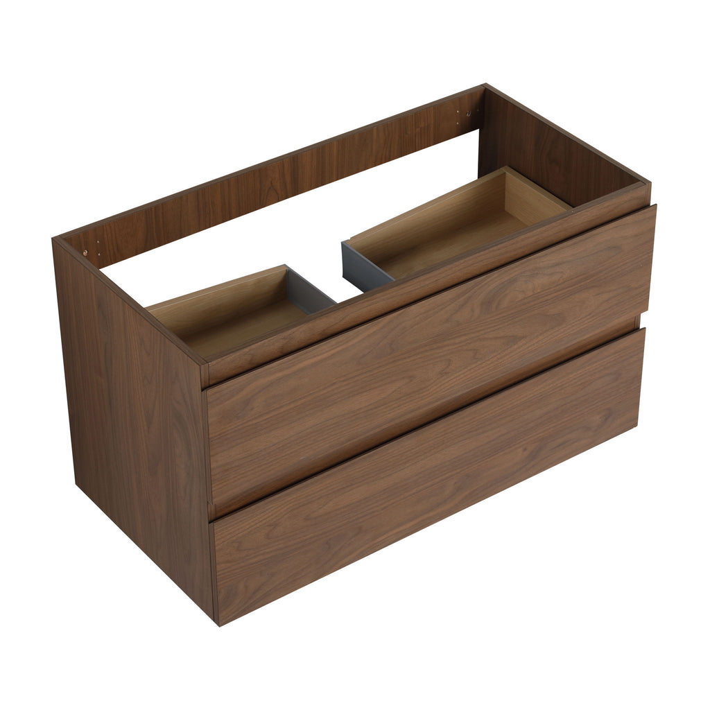 Wall Mounted Bathroom Vanity And Sink, 2 Soft Close Drawers