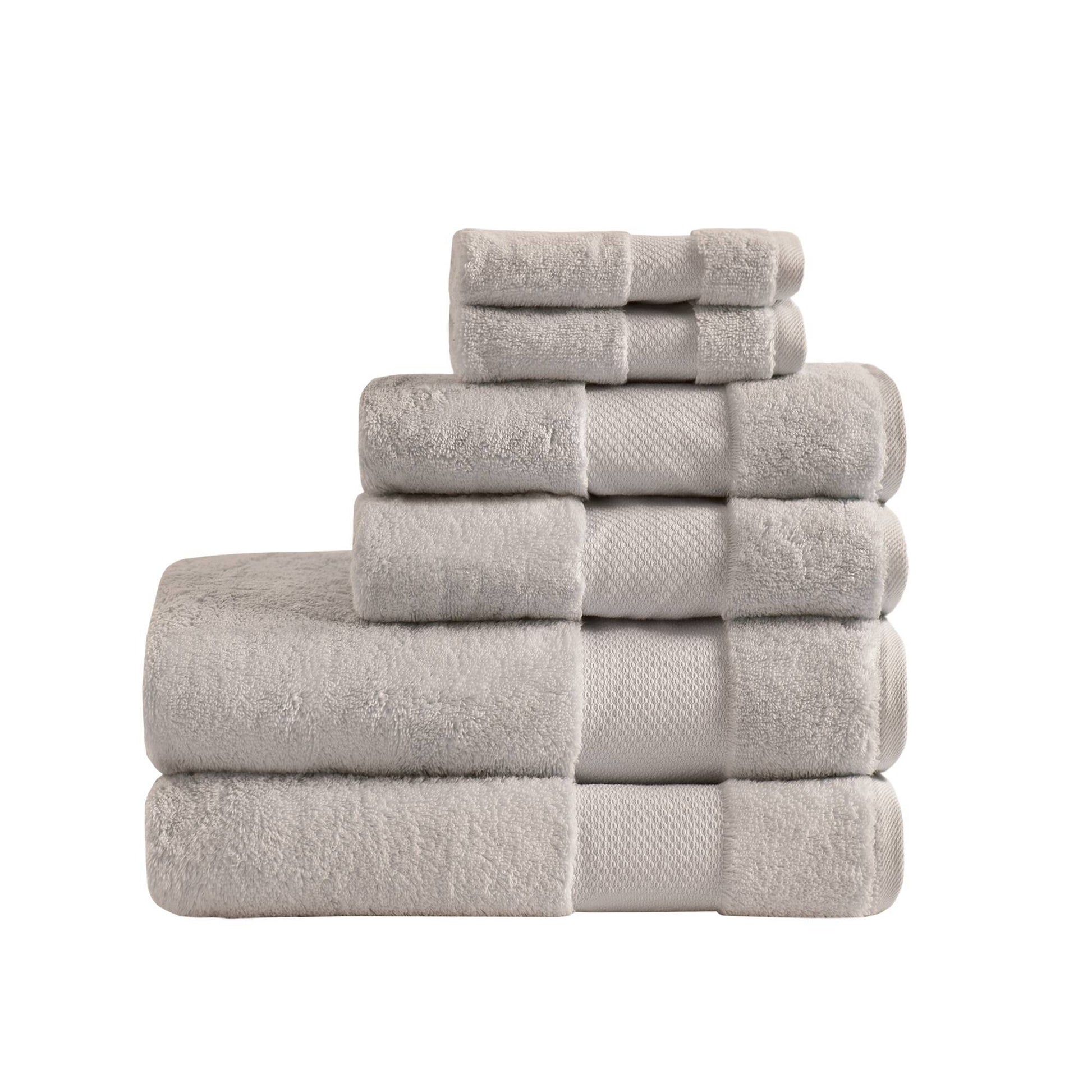 Turkish - 6 Piece Bath Towel Set - Taupe