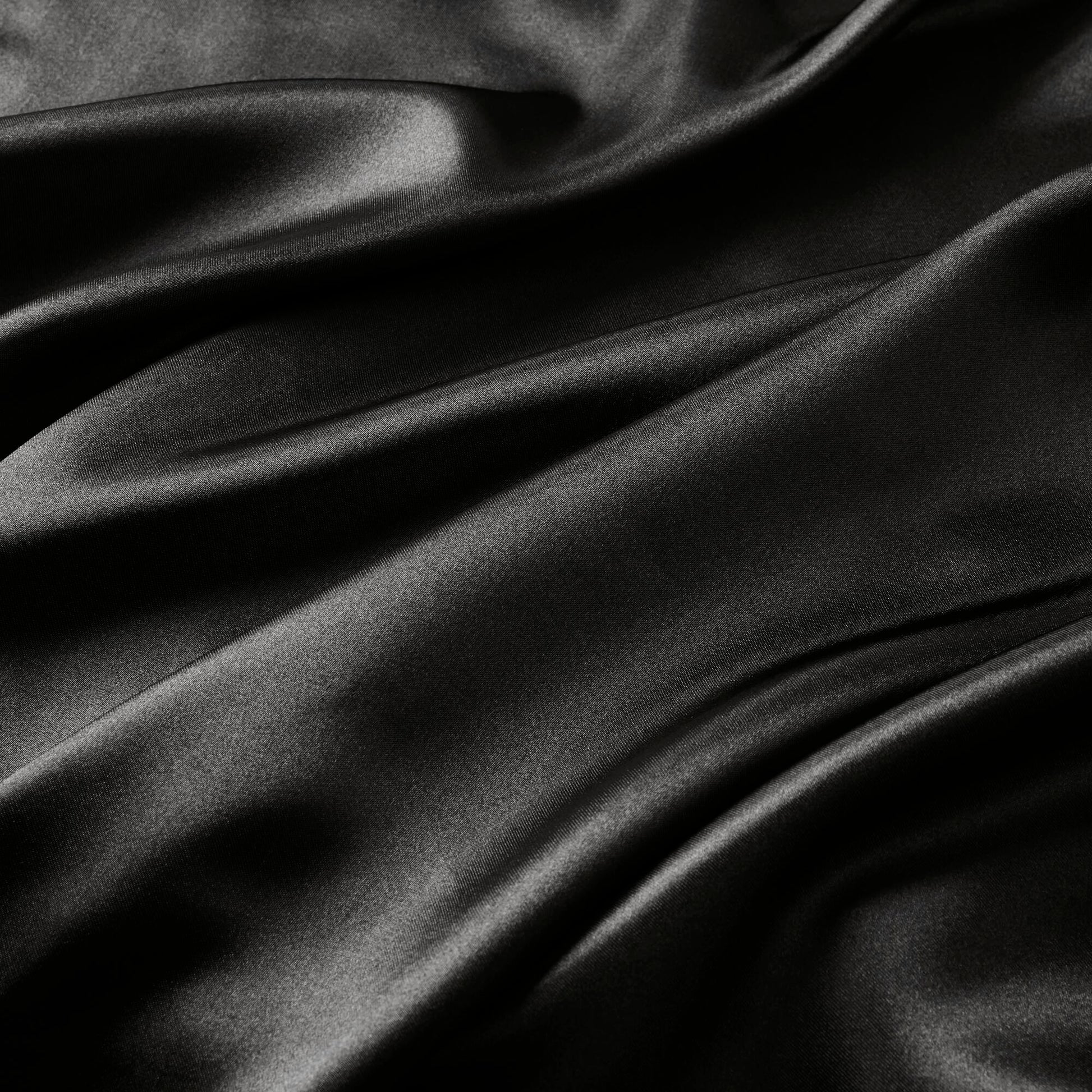 Satin - 4 Piece Twin Luxury Sheet Set - Black
