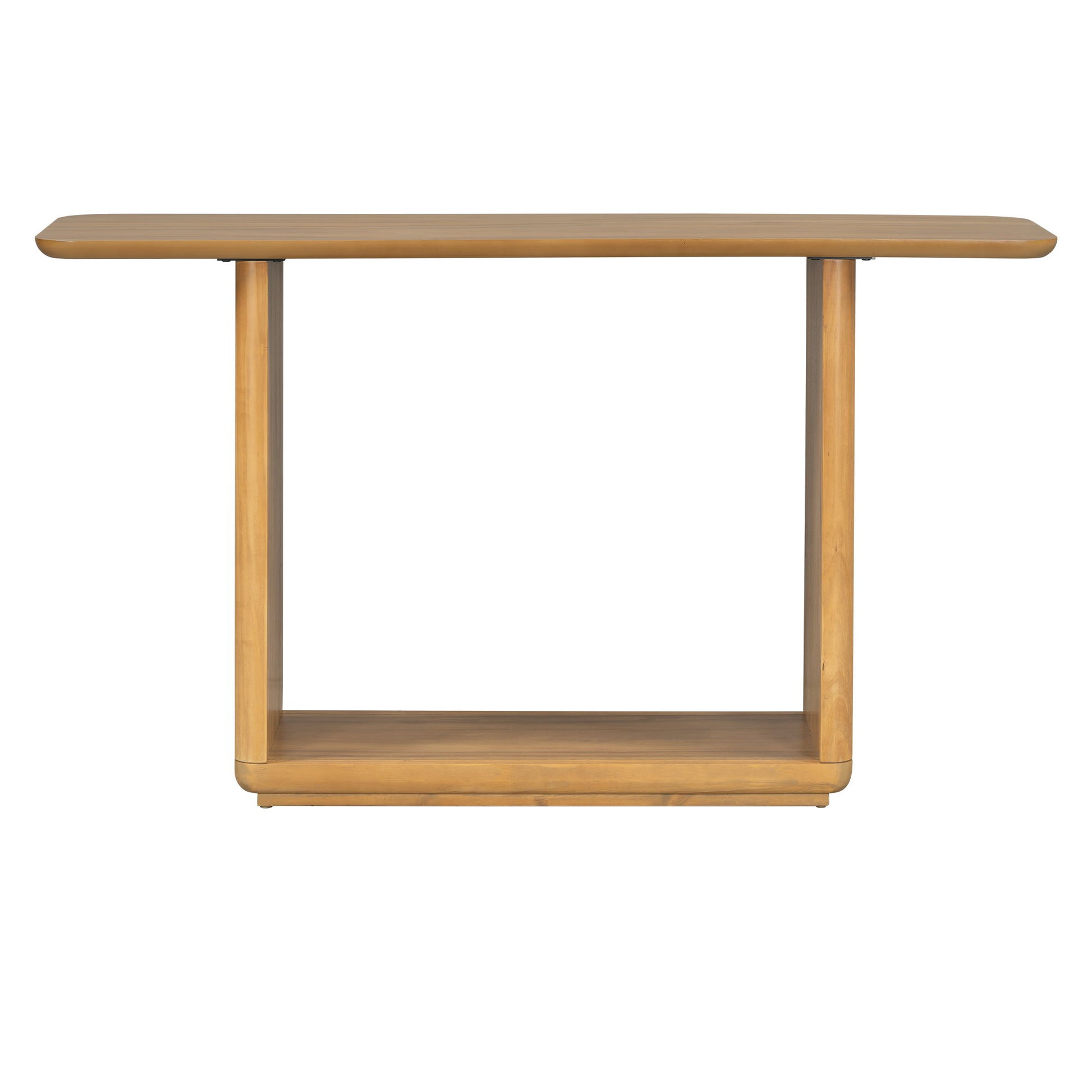 Console Table With Curved Corners And U Base Design