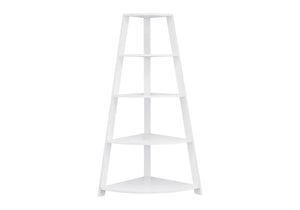 Bookshelf, Bookcase, Etagere, Corner, 4 Tier, Office, Contemporary & Modern