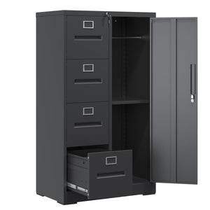 Storage Vertical Filing Cabinet With Lock
