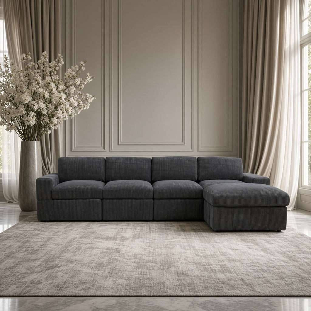 Modular Sectional Sofa, Reversible Set