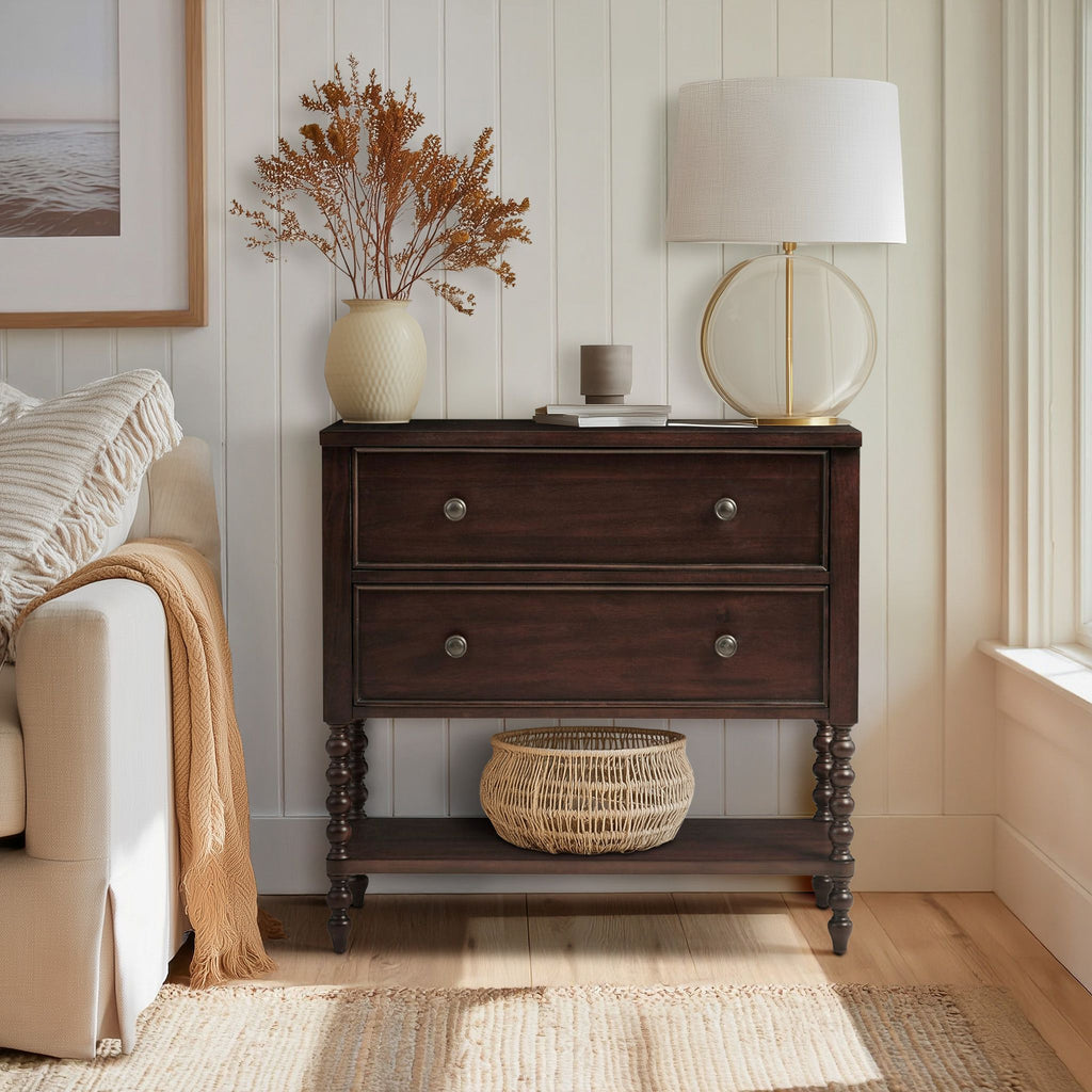 Beckett - 2 Drawer Accent Chest - Morocco Brown