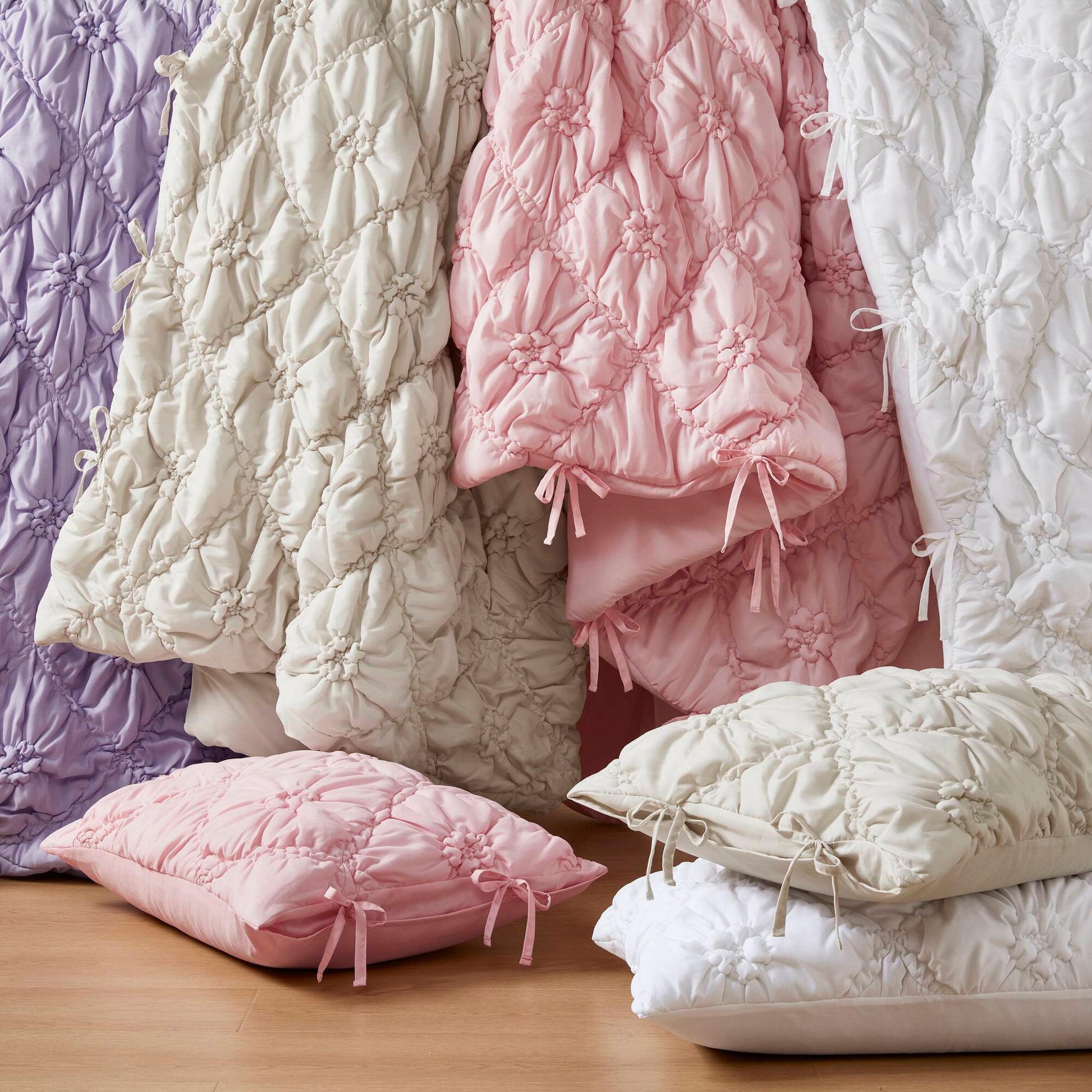 Lily - 2 Piece Comforter Set - White