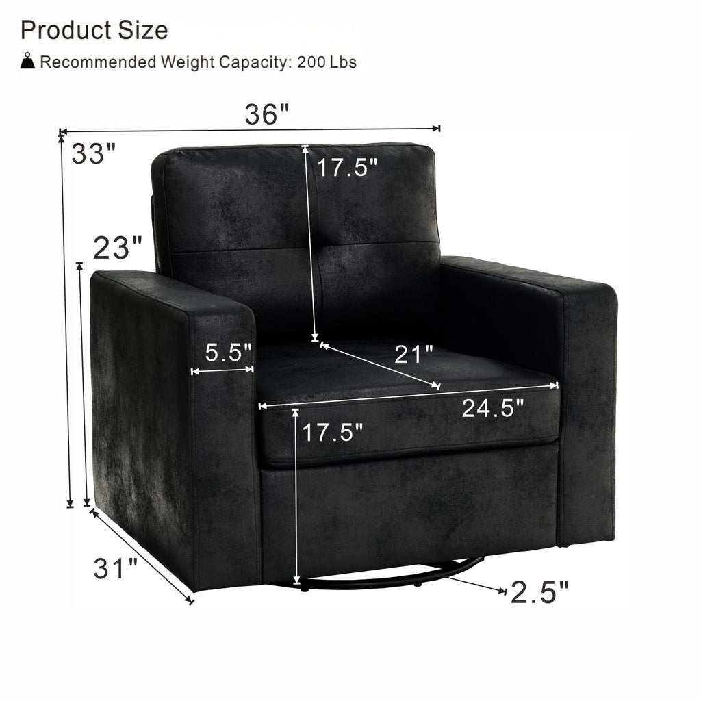 360 Degree Rotation Single Sofa Chair For Living Room