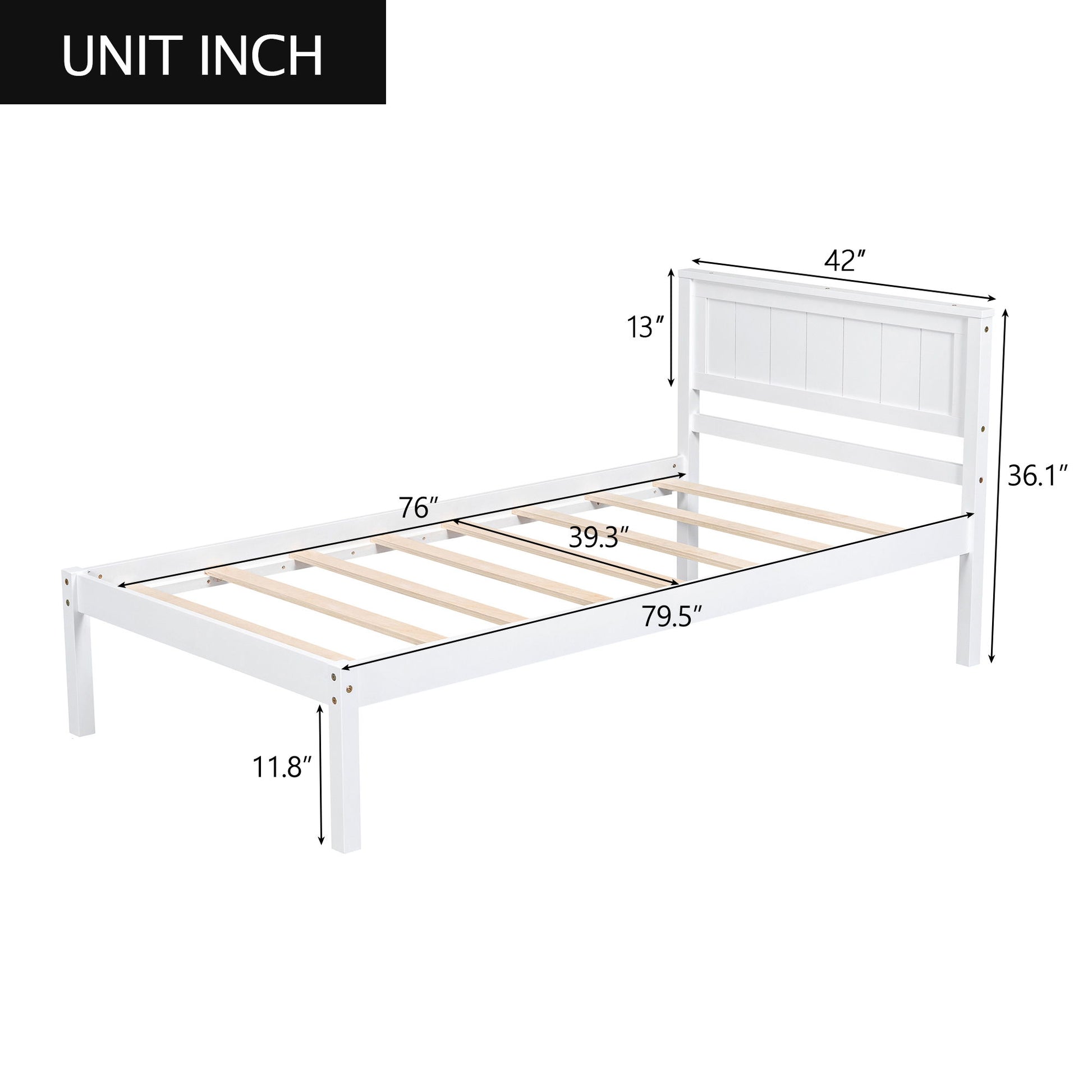 Platform Bed Frame With Headboard