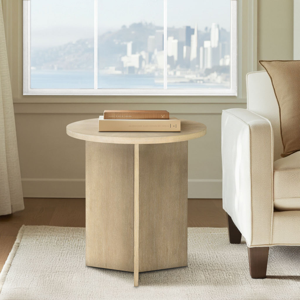 Sadie - Accent Table - Reclaimed Greige