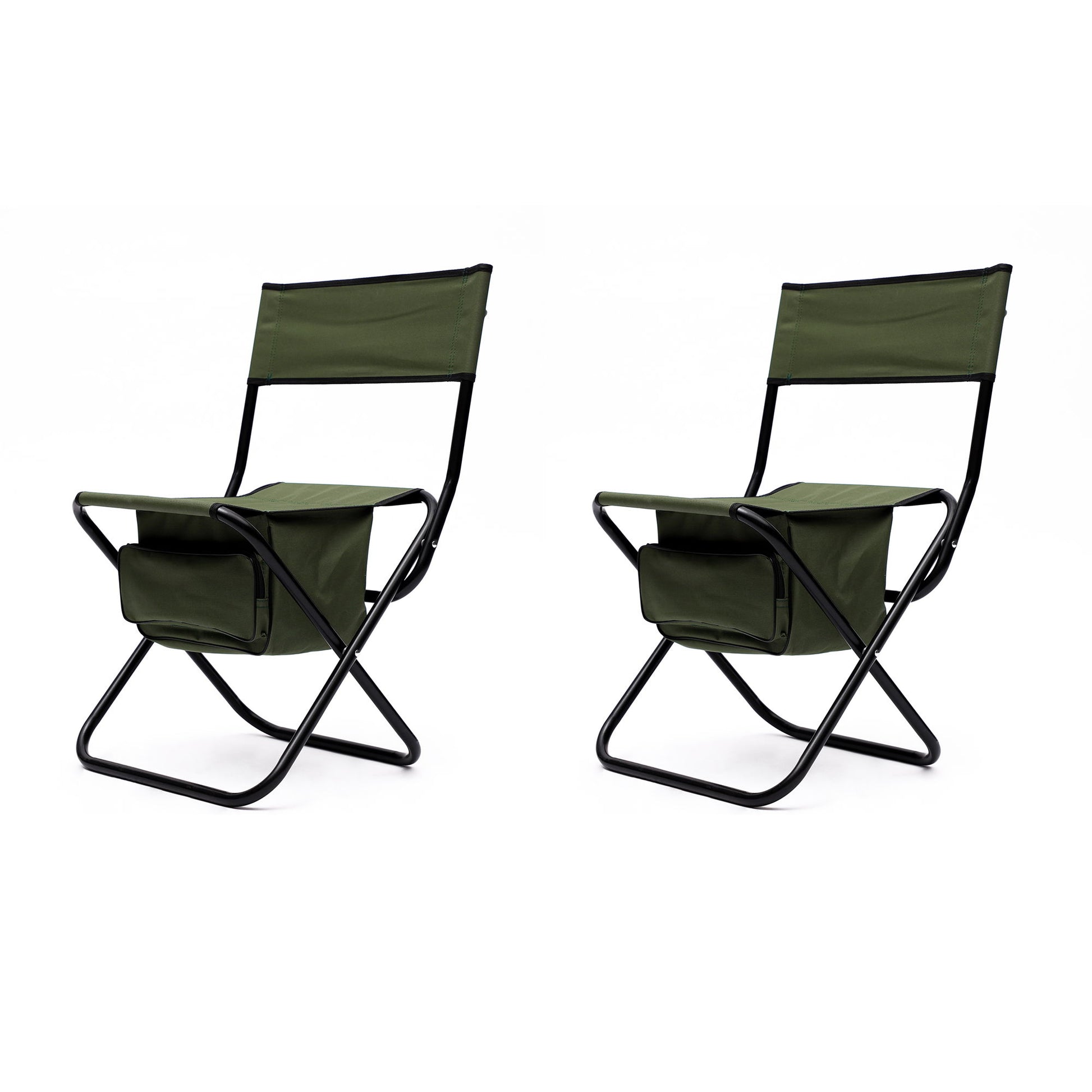 Folding Outdoor Chairs With Storage Bag, Portable Chair For Indoor, Outdoor Camping, Picnics And Fishing