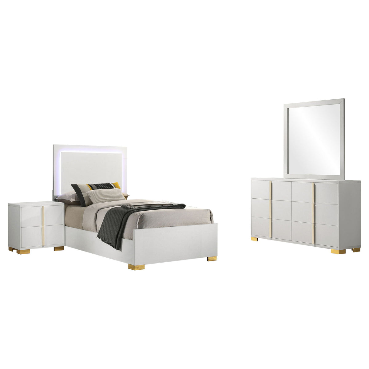 Bedroom Set With Accents