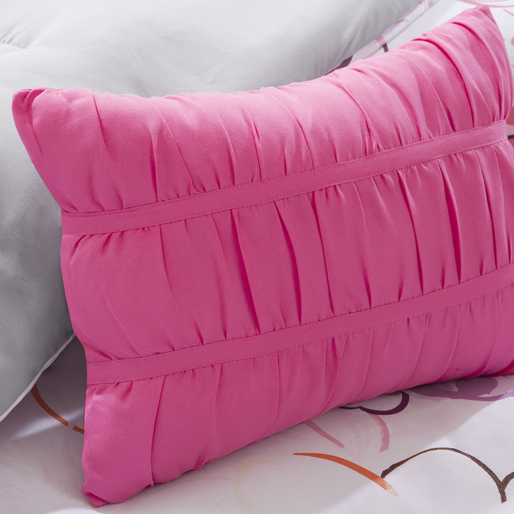 Olivia - King Comforter Set - Pink
