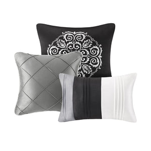 Blaire - Queen Piece Comforter (Set of 7) - Gray