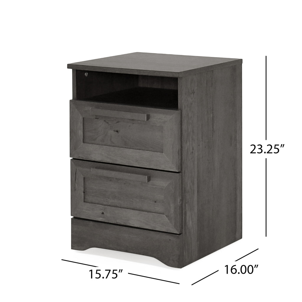 Broxon - Rustic Drawer Nightstand