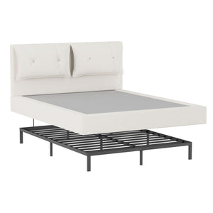 Airframe - Upholstered Bed Frame With Double Layered Upholstered Headboard
