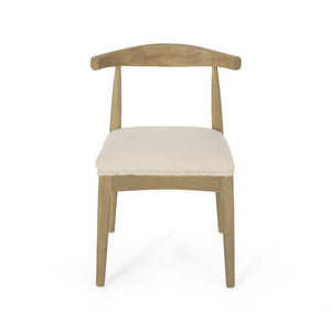 Mid Century Modern Dining Chair Set With Upholstered Seating