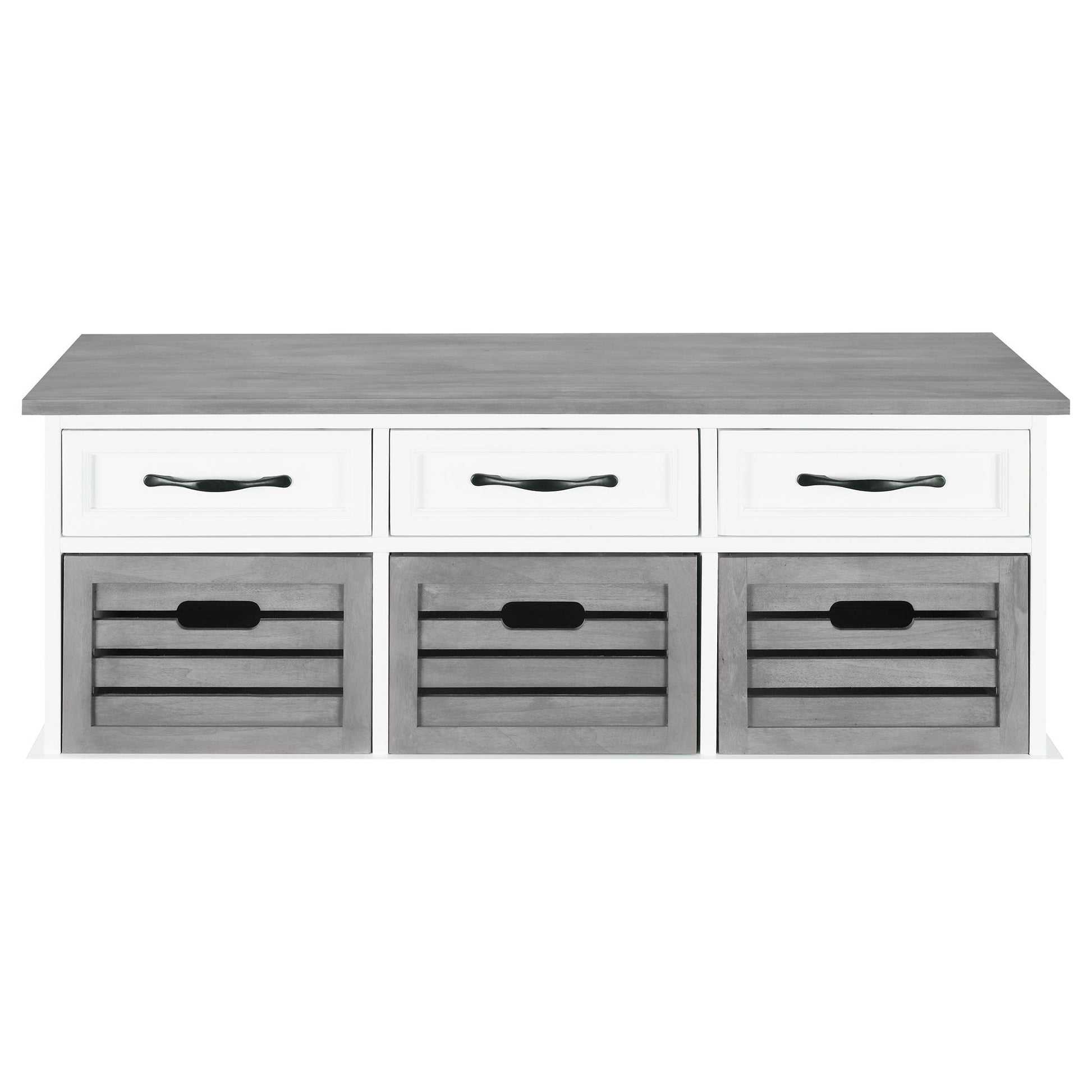 3 Drawer Storage Bench With Removable Baskets