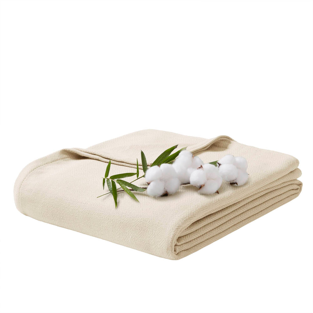 Bamboo Cotton - King Rayon From Blanket - Ivory