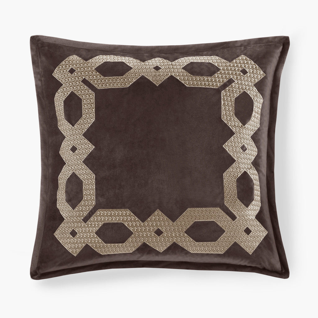 Clermont - European Pillow Sham - Brown