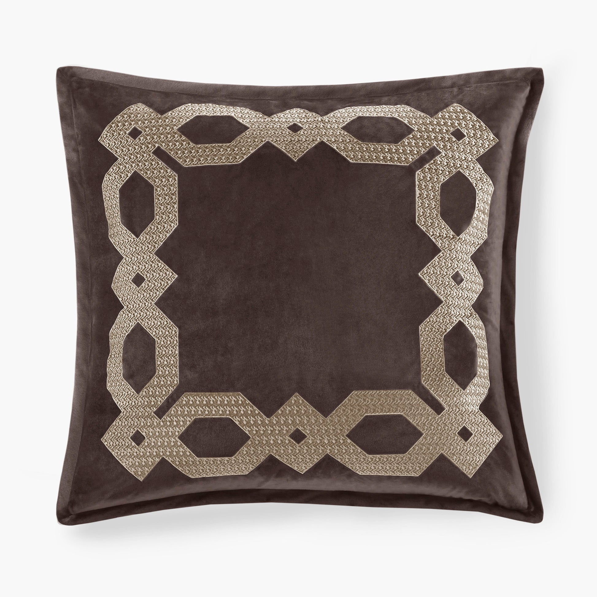 Clermont - European Pillow Sham - Brown
