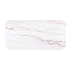 Rectangle Cocktail Table Genuine Accent Plinth Base Living Room - Brown / Gold / White