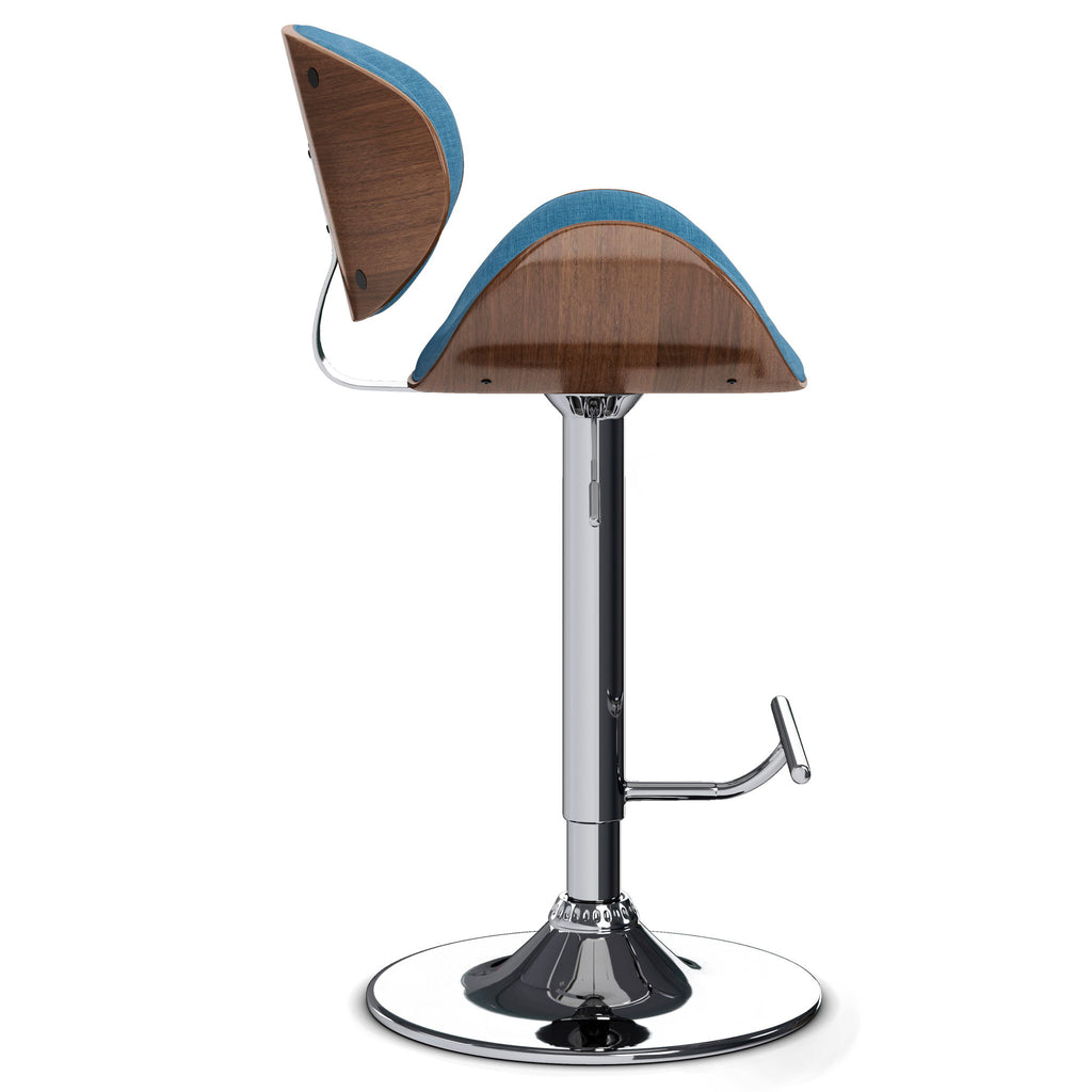 Marana - Adjustable Swivel Bar Stool - Blue Linen