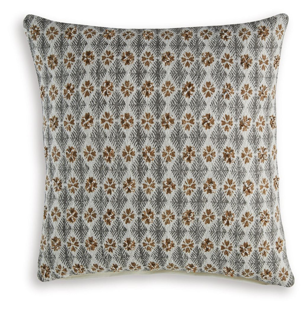 Dainwick - Pillow (Set of 4) - White / Gray / Brown