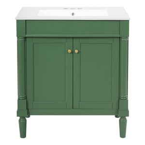 Bathroom Vanity Cabinet With Sink, Soft Close Doors, Storage Cabinet