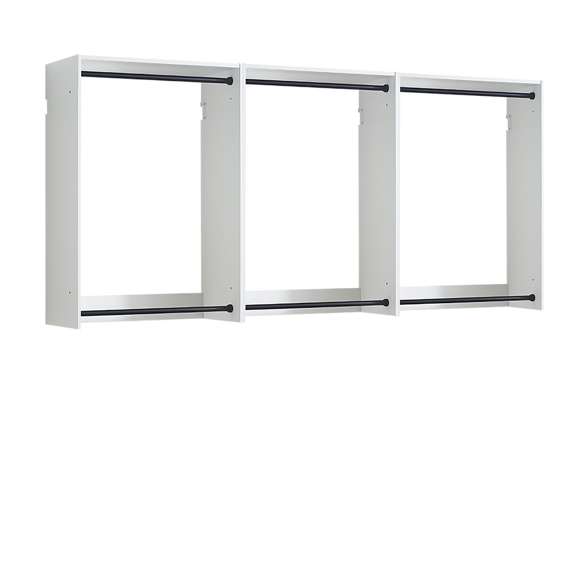 Devi - Wall Mounted Wood Closet System, Modular Units