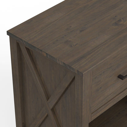 Ela - Bedside Table - Smoky Brown