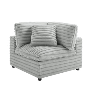 Jenny - Corner Accent Chair - Gray
