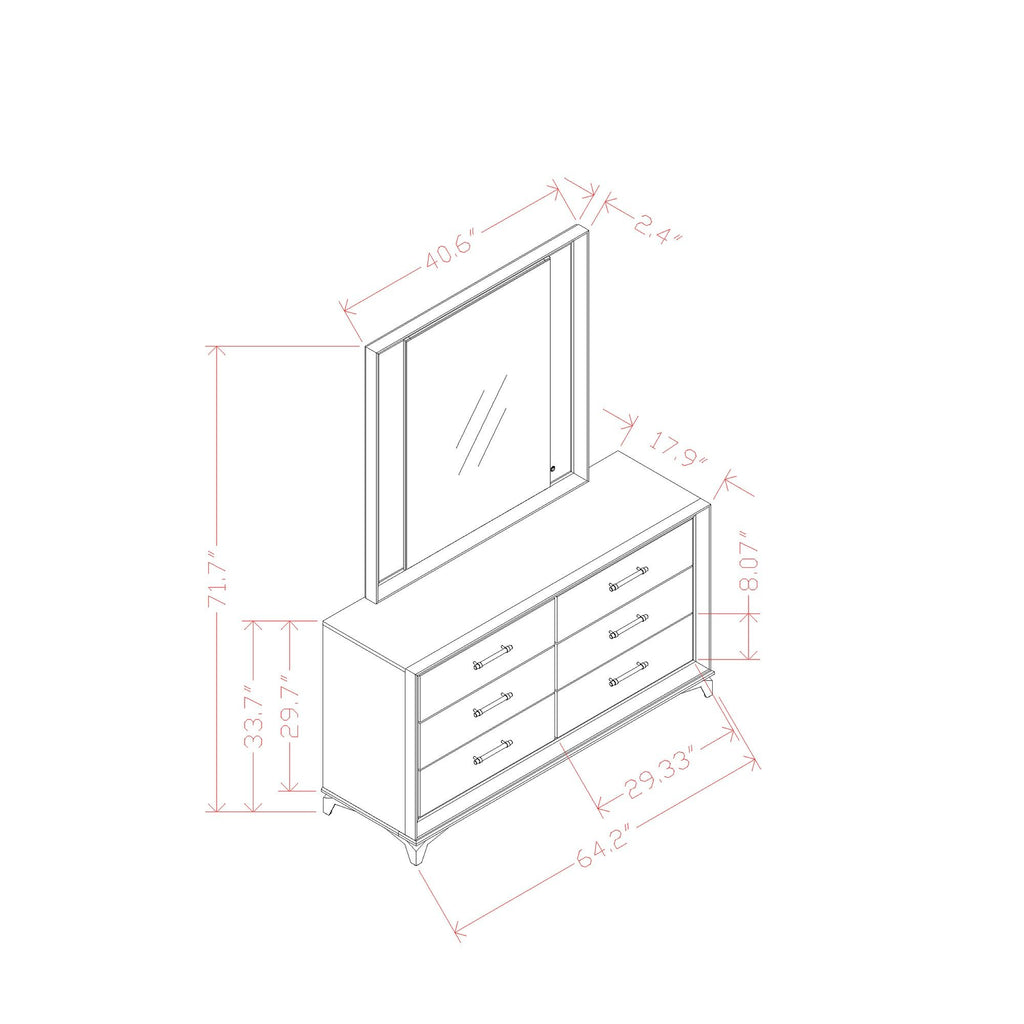 Star - Dresser - White