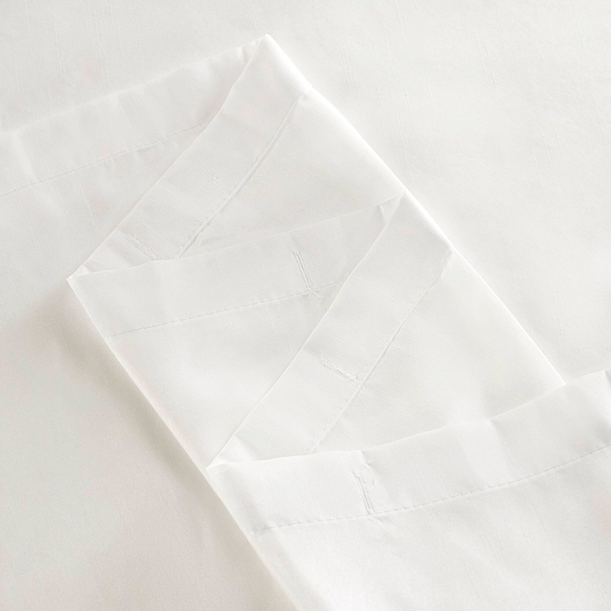 Laurel - Tufted Semi-Sheer Shower Curtain - White