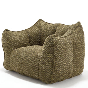 Comfortable Chenille Sofa Chairs With Highly Resilient Foam For Living Rooms And Bedrooms