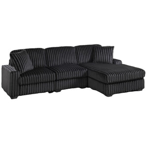 Sectional Sofa Set With Reversible Chaise, Living Room Furniture