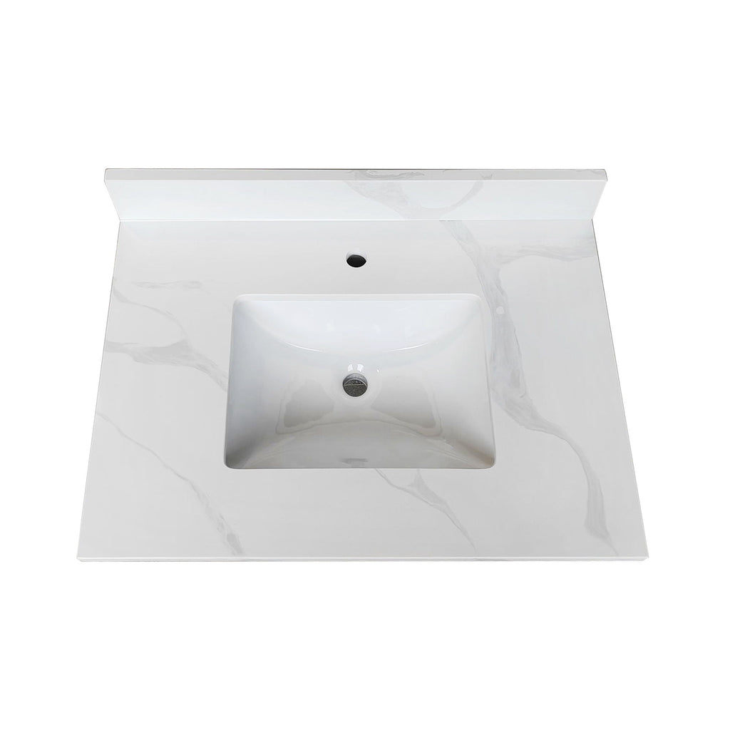 Bathroom Vanity Top With Undermount Single Bowl Sink