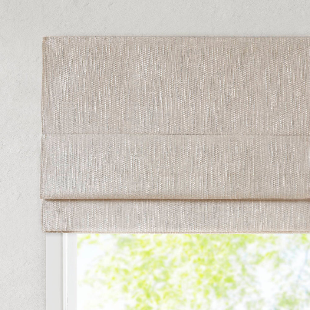 Quincy - 31x64" Total Blackout Cordless Roman Shade - Linen