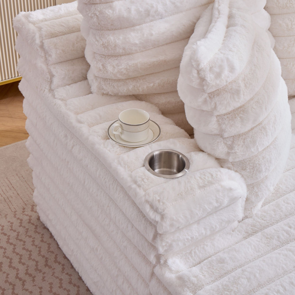 Oversized Chaise Lounge Chair Indoor With Pillows For Living Room