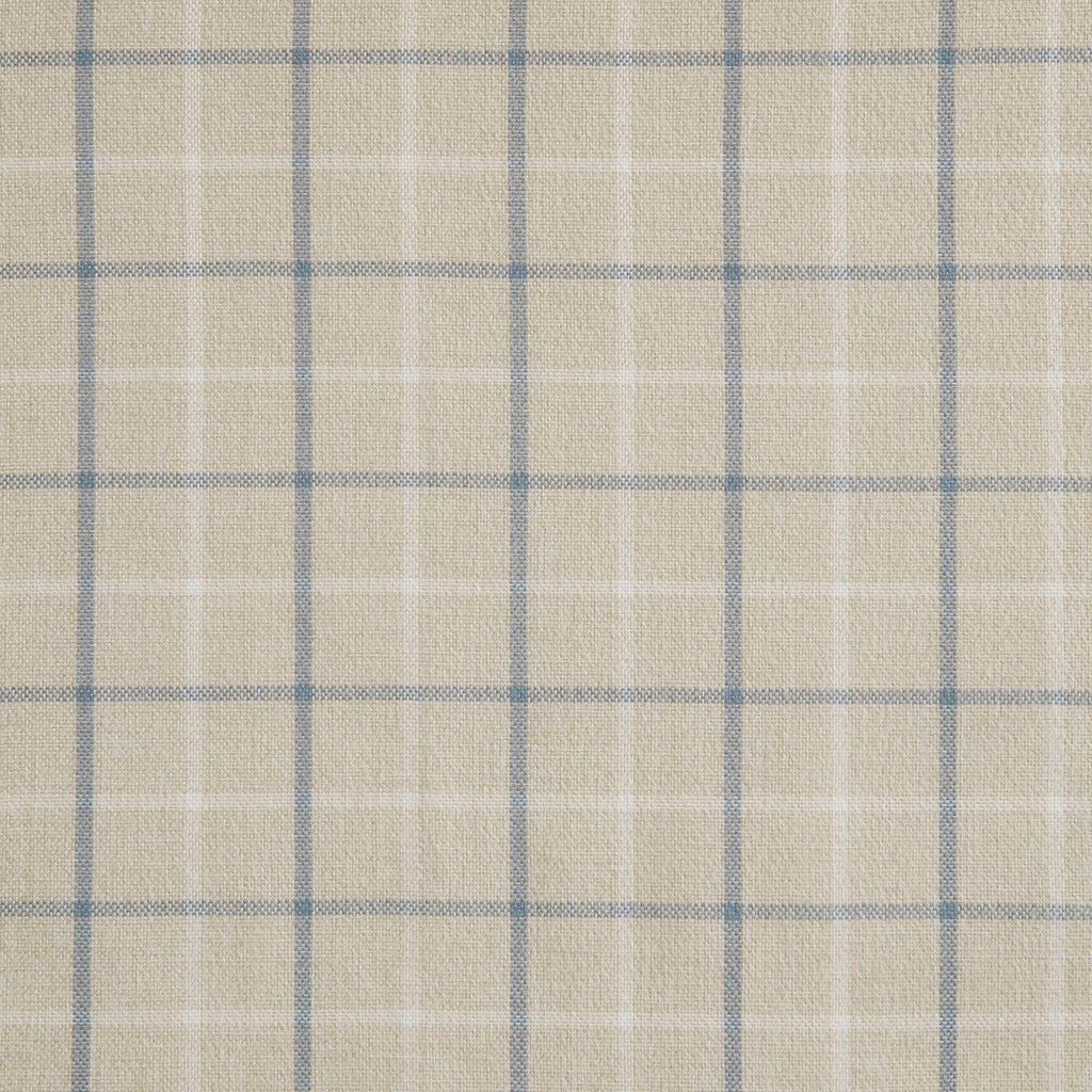 Anaheim - 50x108" Plaid Rod Pocket And Back Tab Curtain Panel With Fleece Lining - Linen Blue