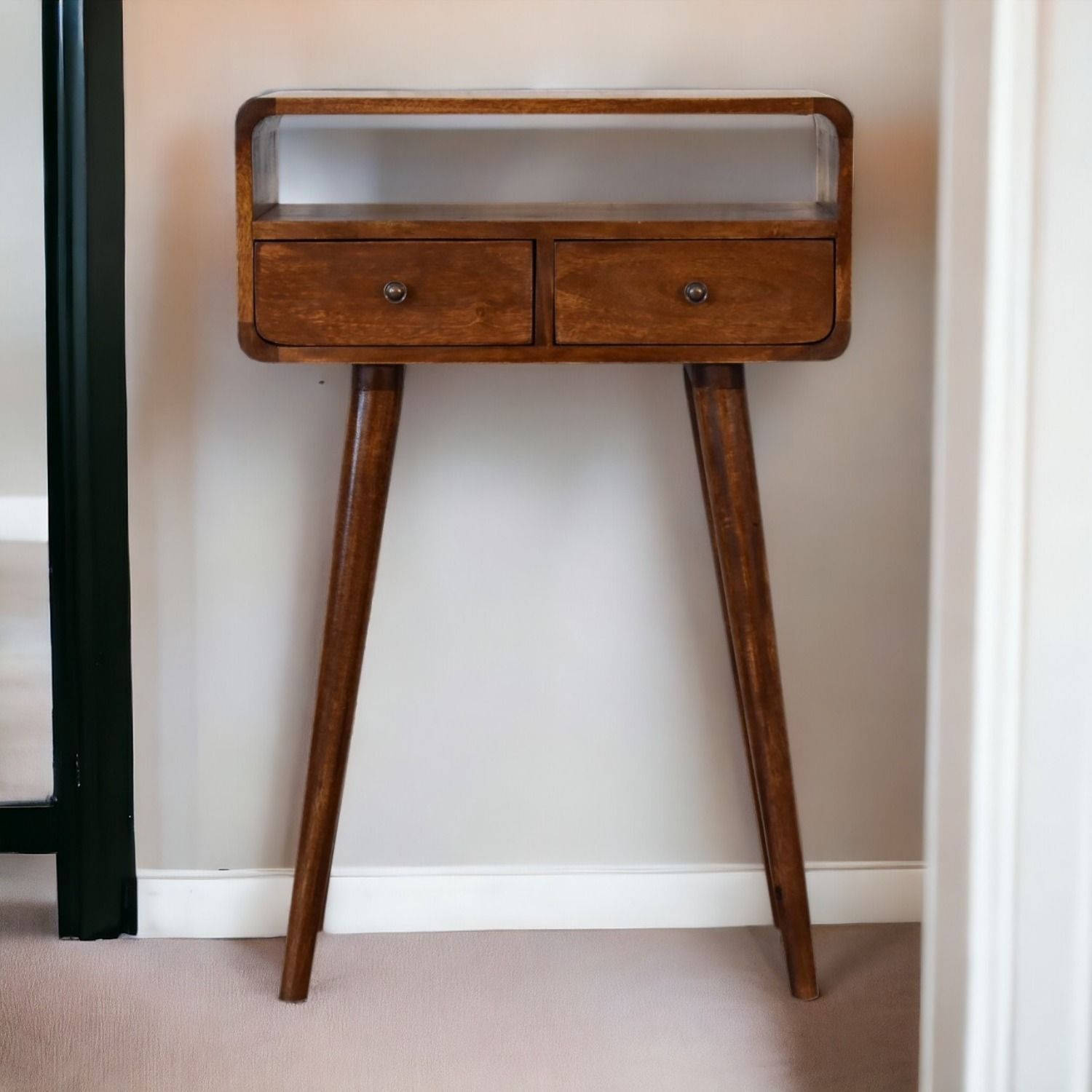 Mini Console Table - Chestnut