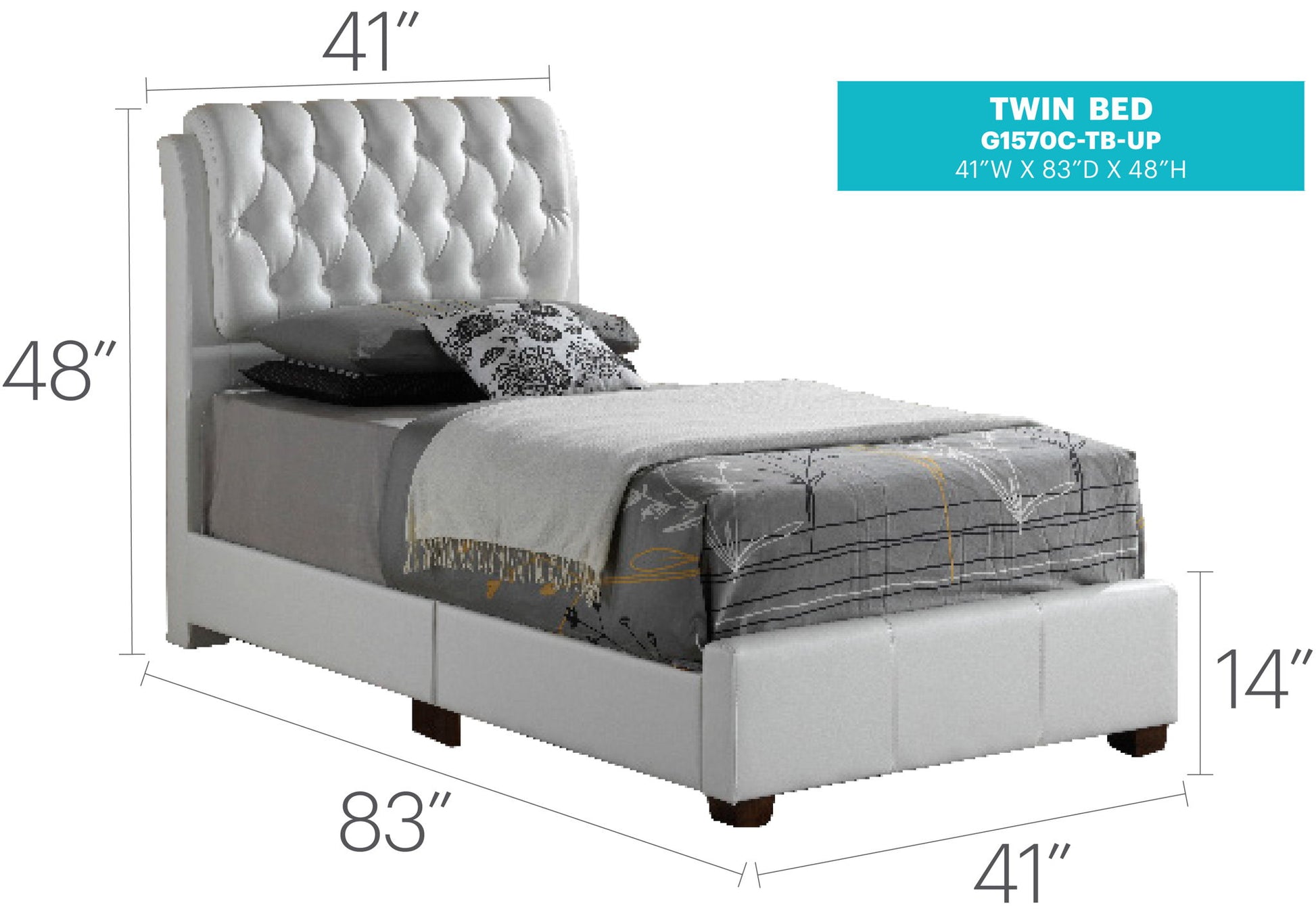 Tufted Upholstered Bed