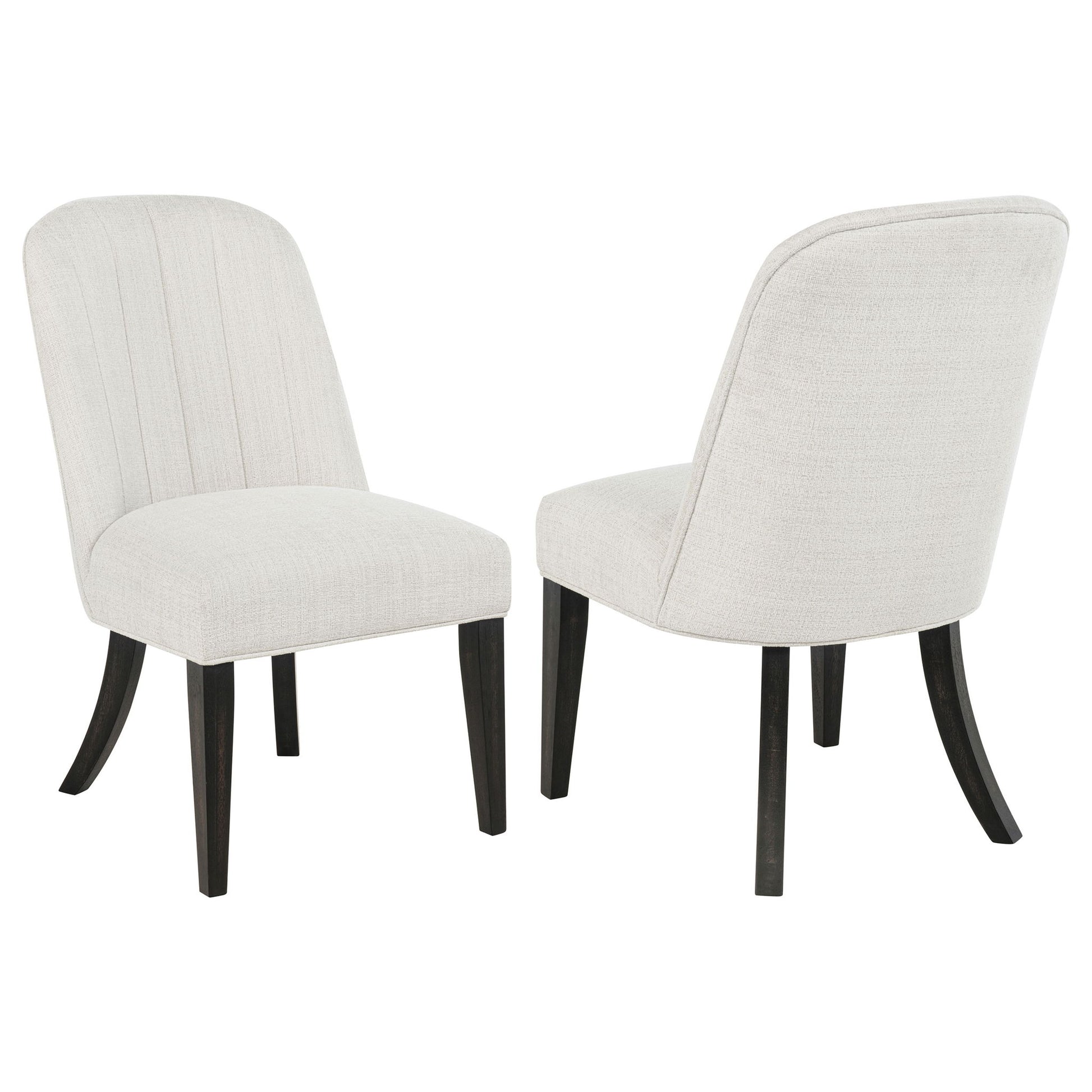 Bangor - Upholstered Dining Side Chair (Set of 2) - Black / Cream