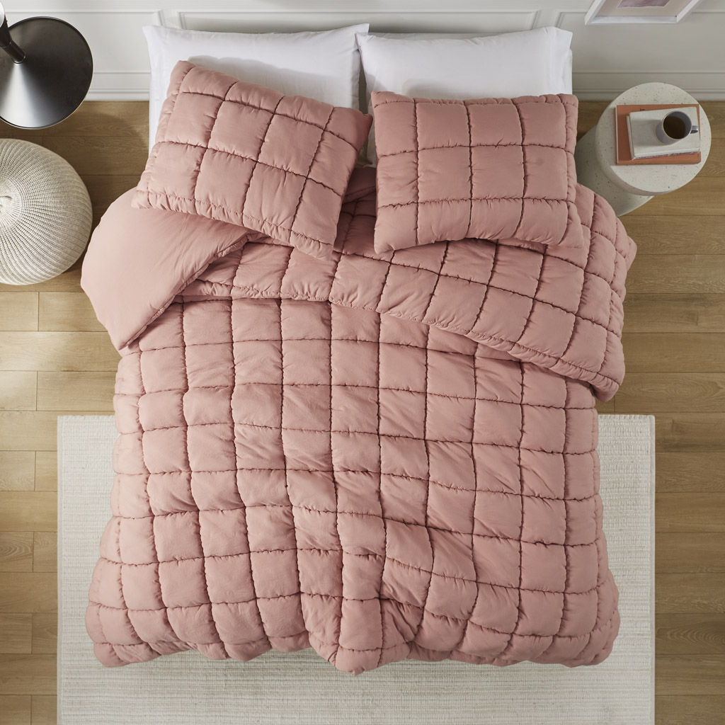 Dream Puff - Down Alternative Comforter Set - Rose